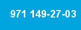 971 149-27-03 971 149-27-03